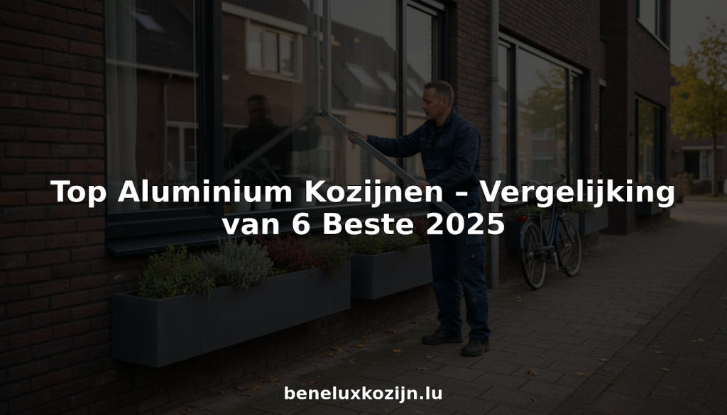 Plaatsen van aluminium kozijnen bij een eigentijdse woning