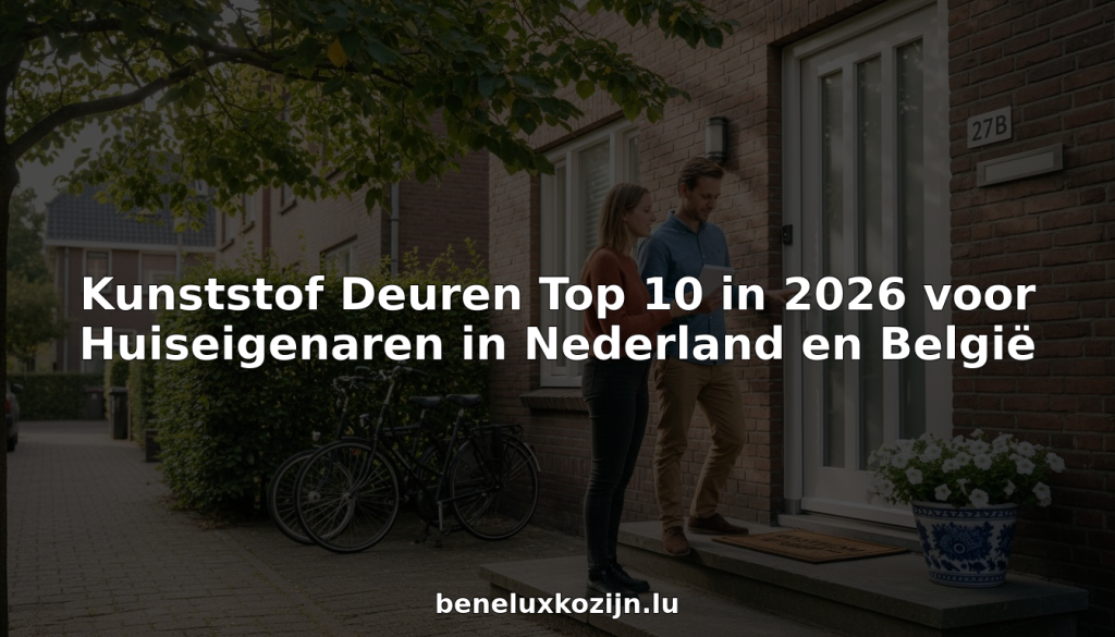 Een Nederlands stel bekijkt samen hun nieuwe, moderne voordeur van pvc.