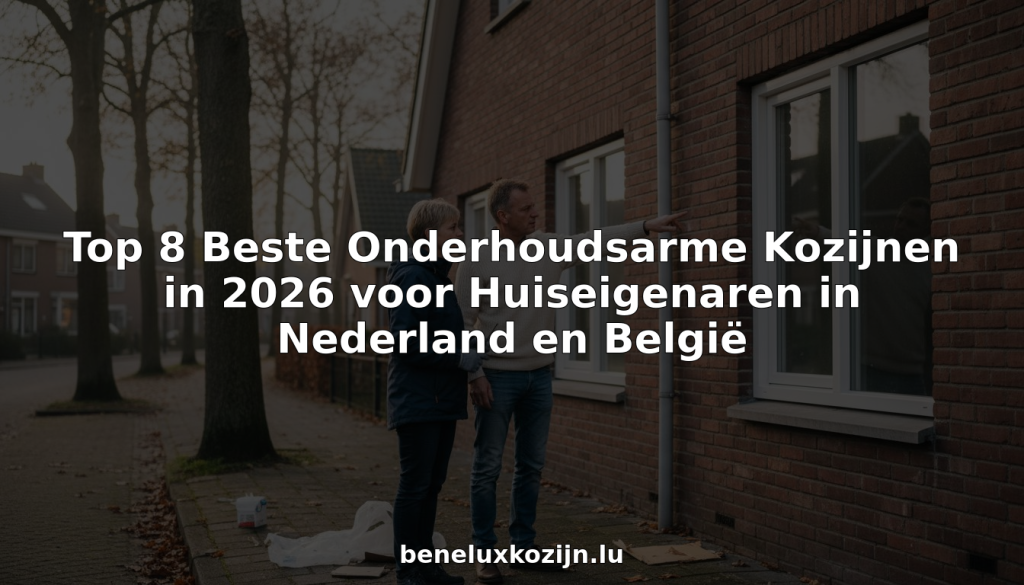 Stel bekijkt nieuwe, onderhoudsarme kozijnen van Nederlandse makelij