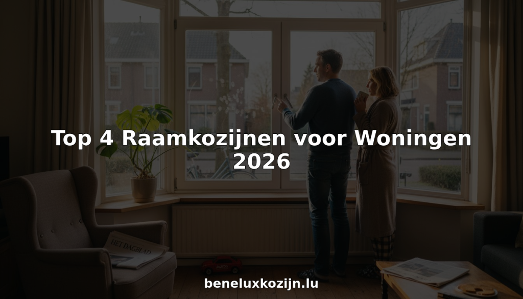 Stel bekijkt samen de nieuwe, moderne kozijnen in hun Nederlandse woning