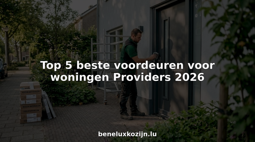 Man maakt moderne Nederlandse voordeur schoon